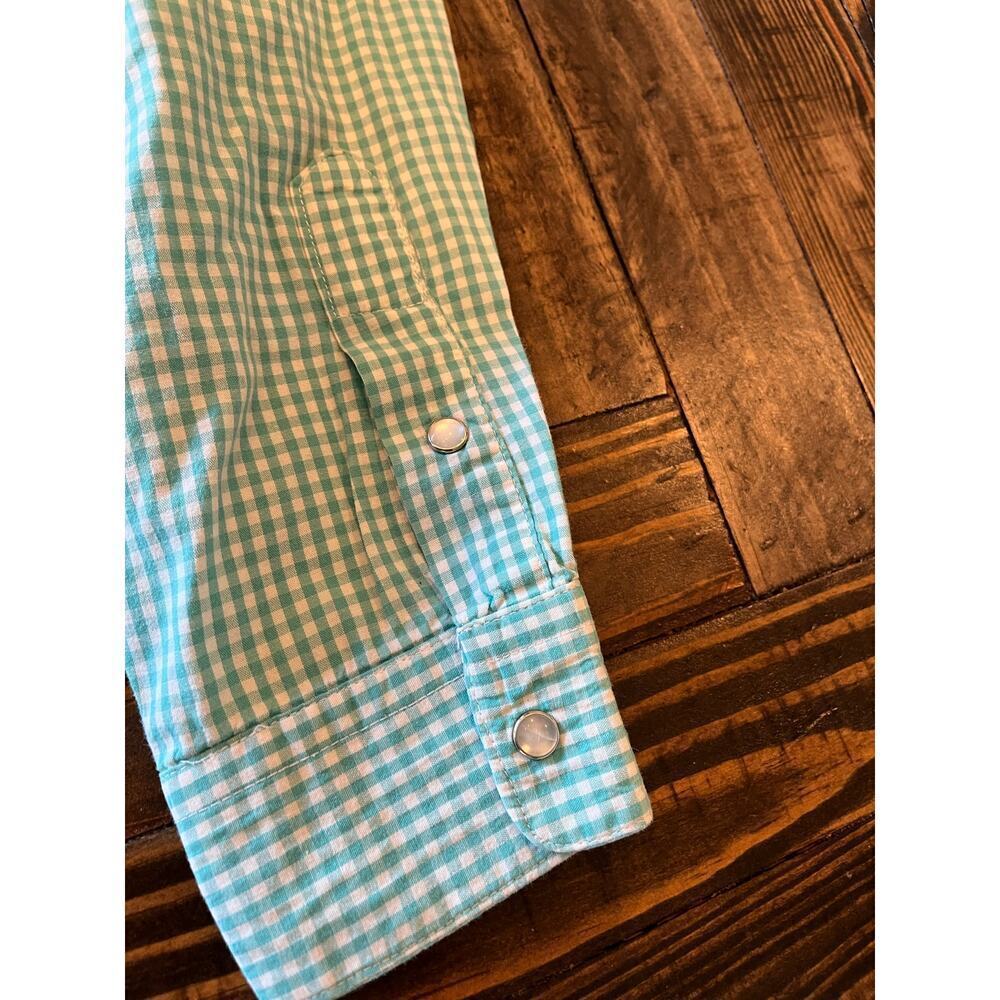 Western Cowgirl Retro Pearl Snap Shirt Women Medium Festival Button Up Farm Barn - Picture 8 of 9
